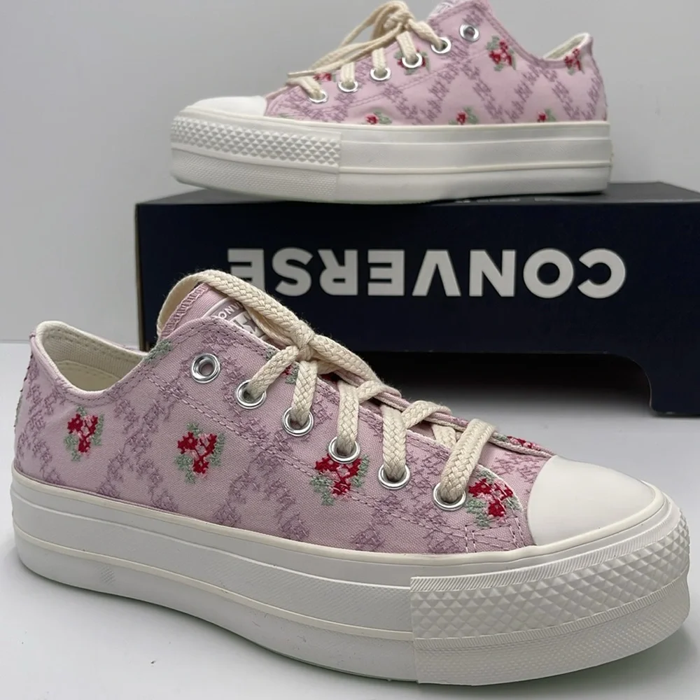 Converse WMNS Platform Sneakers A13660C CTAS LIFT OX SUMMIT PINK/VINTAGE WHITE